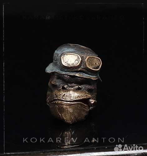 Бусина на темляк от Кокарева Антона горилла байкер