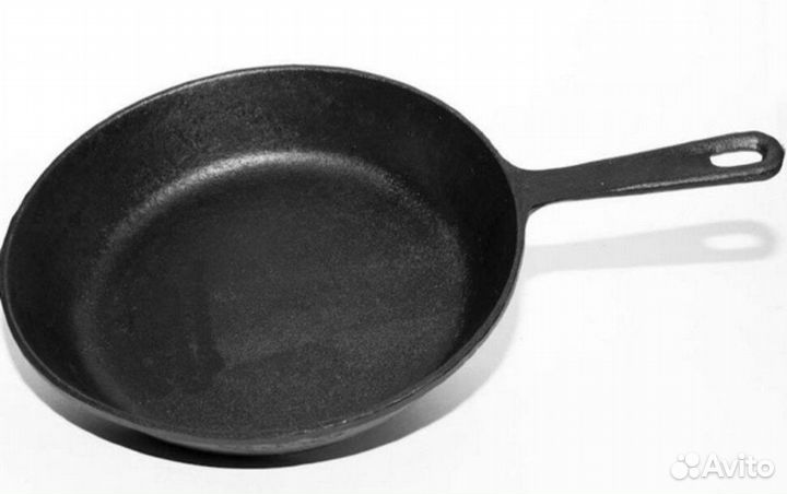 Сковорода чугунная с ручкой 22,5 см