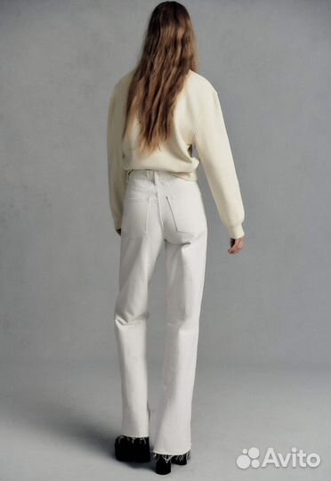 Белые джинсы zara