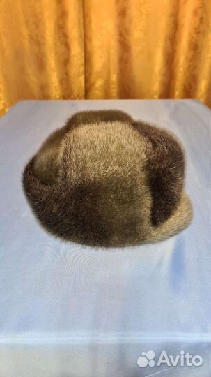 Мужская зимняя шапка с мехом из нерпы