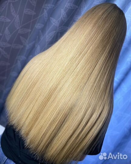 Кератиновое выпрямление волос