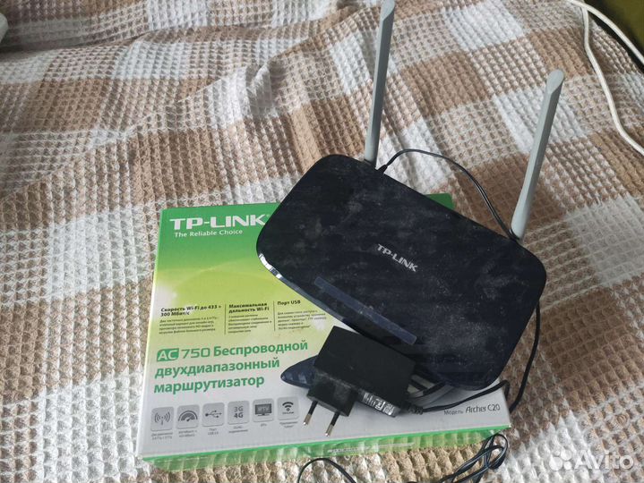 Wifi роутер tp link archer c20 б/у