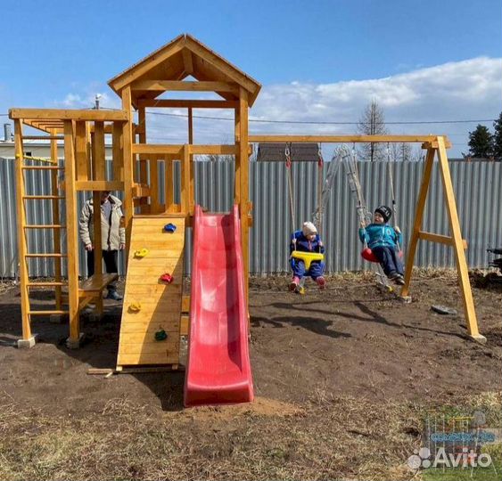 Горка всесезонная с игровой зоной