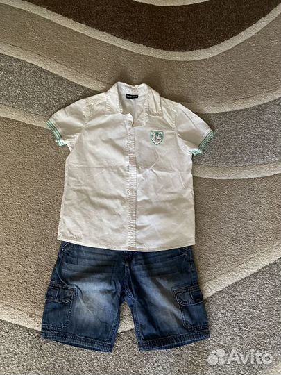Красивая летняя одежда на мальчика р 134-140