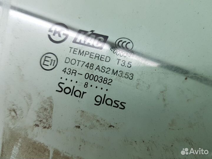 Стекло двери переднее правое