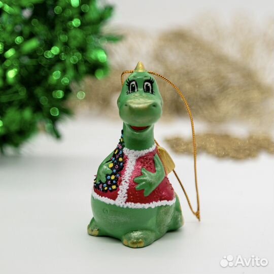 Дракончик елочная игрушка