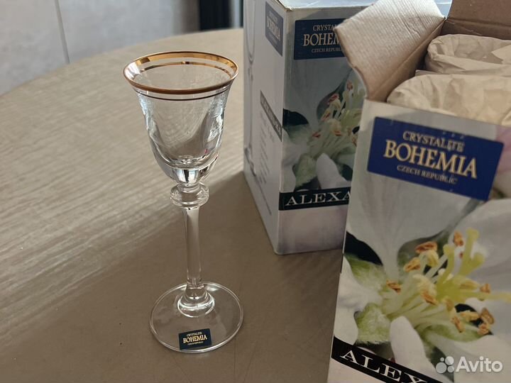 Набор рюмок для ликера Bohemia Alexandra 60ml