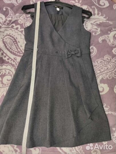 Школьный сарафан(серый),рост от 140см