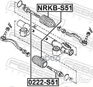 Пыльник рулевой рейки nissan murano Z51 2007-20