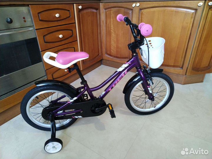 Велосипед trek для девочки колеса на 16
