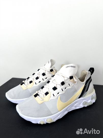 Кроссовки Nike React Element 55 White Pale Vanilla