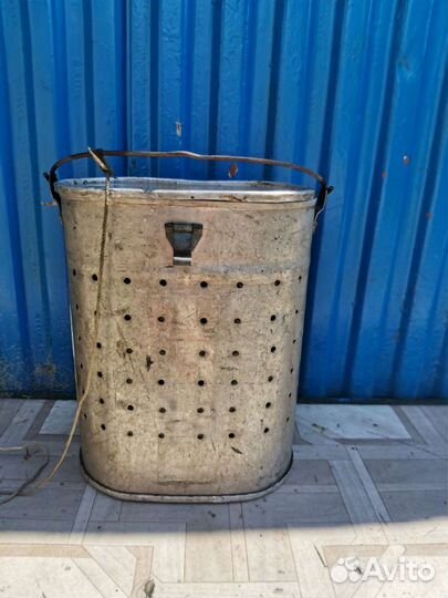 Садок алюминий с крышкой