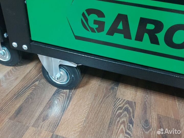 Тележка для инструмента 7 ящиков зелёная