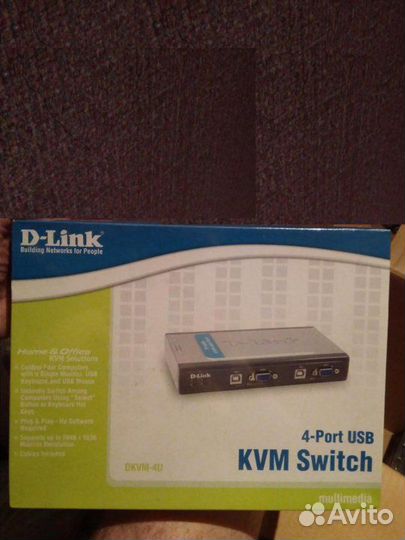 D-Link 4-портовый KVM-переключатель dkvm-4U Новый