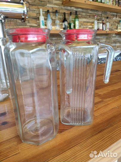 Графины 1 л. Бокалы стаканы для коктейлей