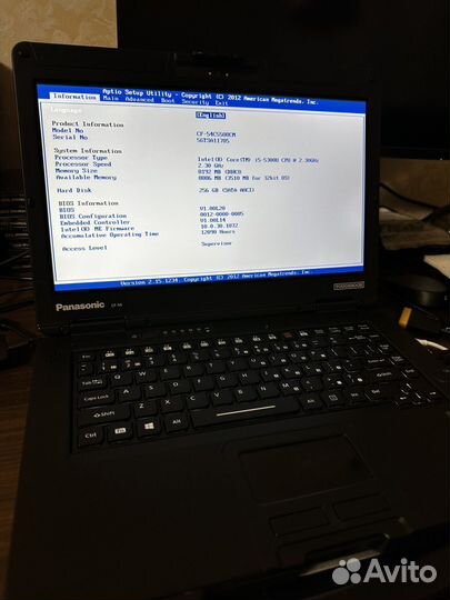 Panasonic защищенный cf-54 i5-5300/ddr 8/ssd 256