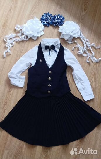 Школьные сарафаны (синие)