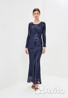 Вечернее платье с пайетками