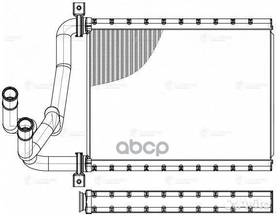 Luzar Радиатор отоп. для а/м Toyota Corolla