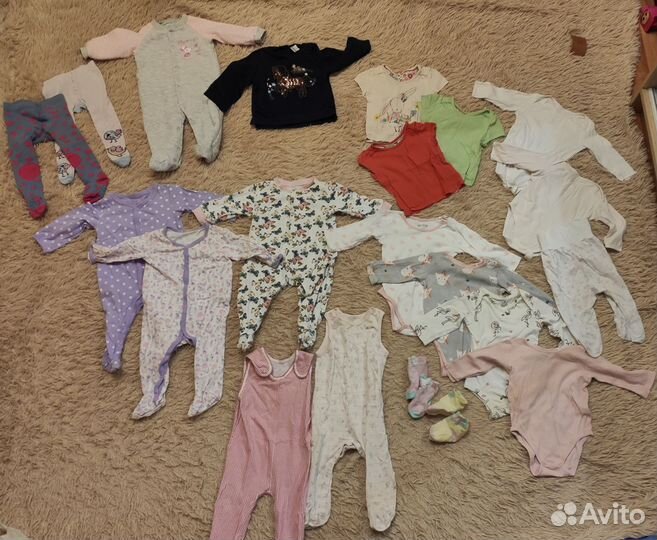 Пакет вещей на девочку 56-80 р