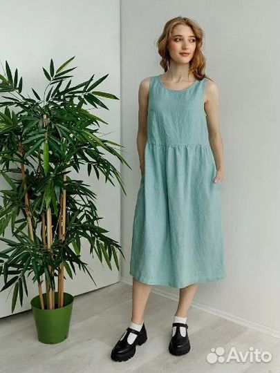 Платье-сарафан изо льна 2/234 Кайрос