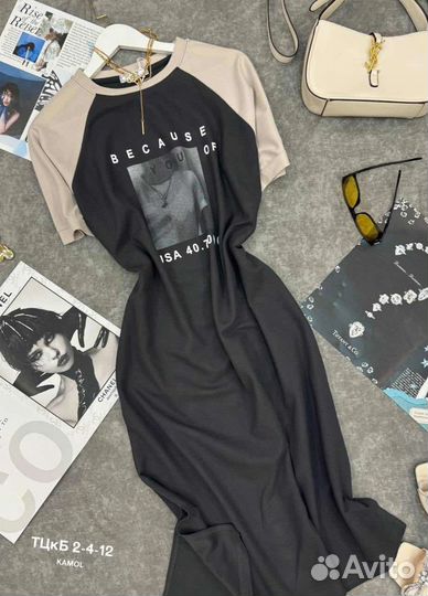 Платье футболка