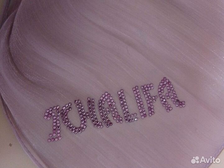 Шарф-шейла из органзы с завязками