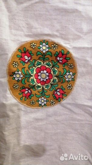 Фартук из льняной ткани, СССР