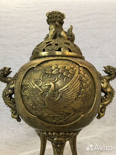 Бронзовая курительница