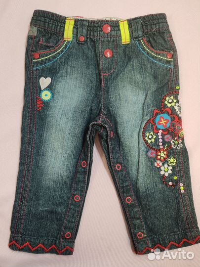 Джинсы для девочки рост 74 (122)