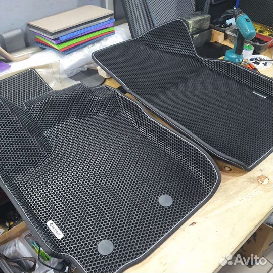 Коврик ева 3d с бортами - Водительский