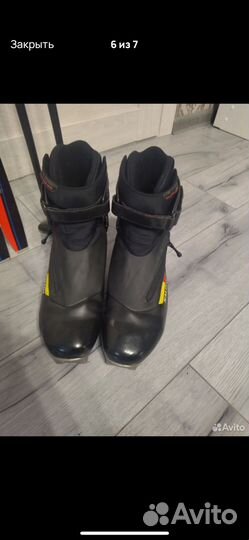 Лыжи Salomon Equipe 6 188/боты 42-43, палки