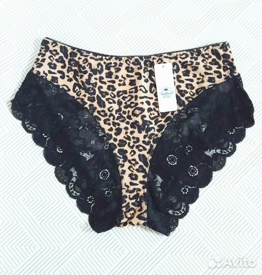 Трусы женские леопардовые большие размеры