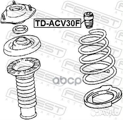 Отбойник амортизатора передний toyota camry V30