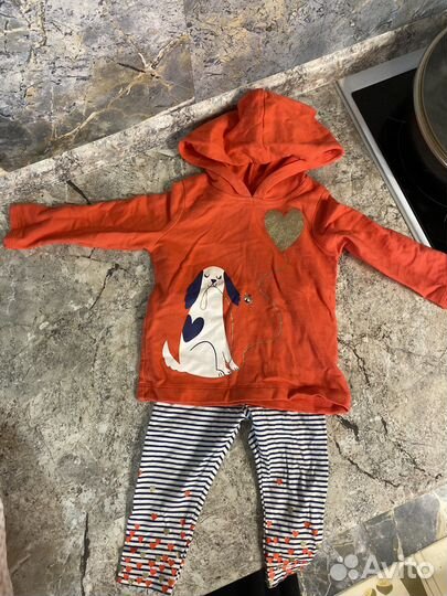 Костюм кофта лосины для девочек 1 год