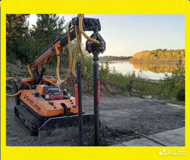 Установим винтовые сваи