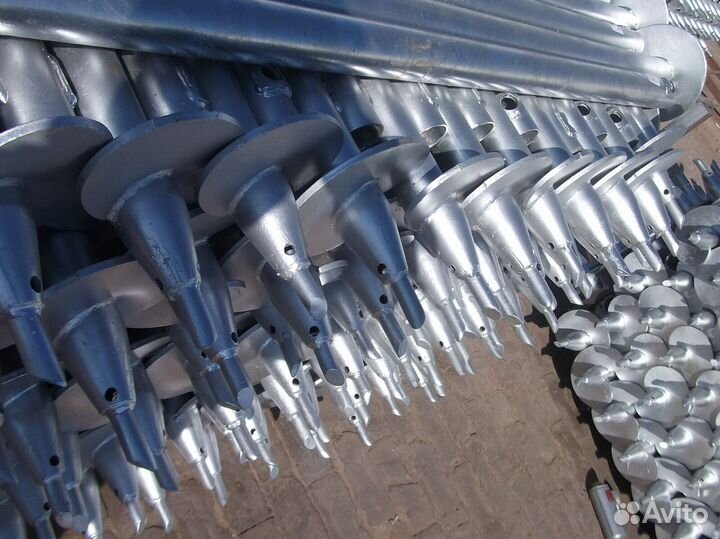 Сваи винтовые, закрутка сваи