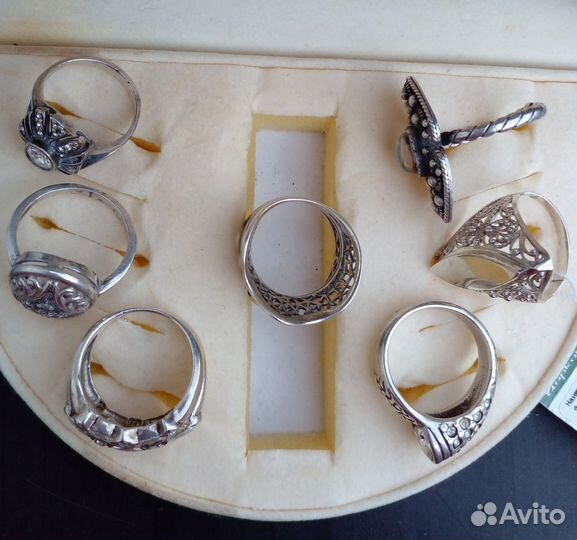 Винтажные серебряные кольца