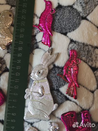 Елочная игрушка СССР колкий пластик