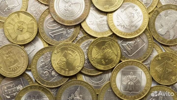 Юбилейные монеты биметалл 10 рублей