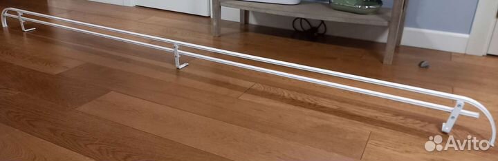 Гардина металлическая белая с закругленными краями