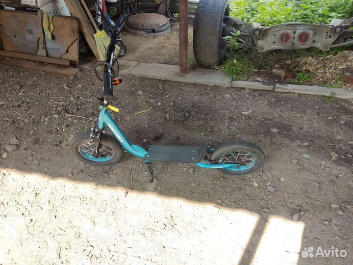 Самокат взрослый с надувными колесами