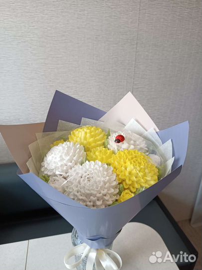 Цветы из зефира