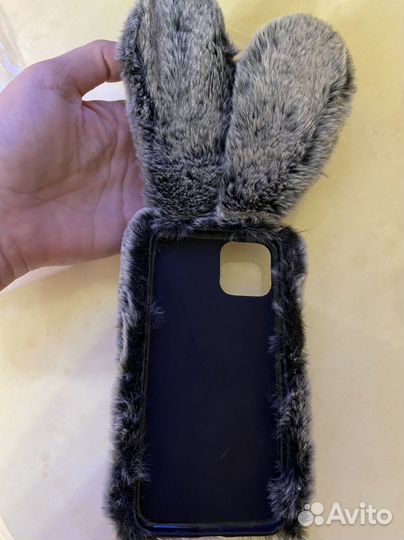 Чехол на iPhone 11 pro меховой