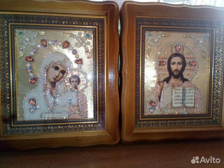 Икона бисер камни