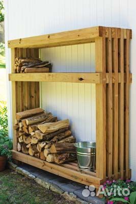 Дровник для улицы камина