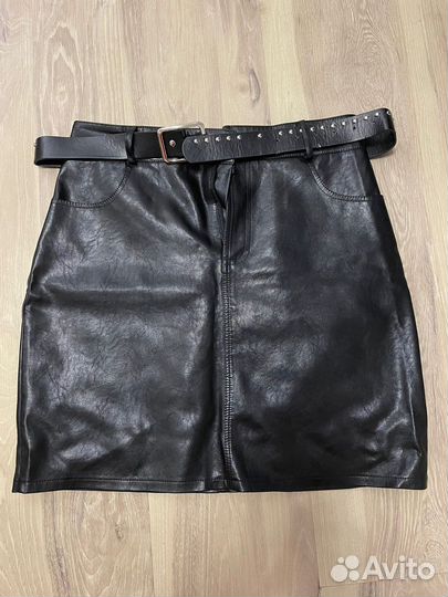 Кожаная юбка
