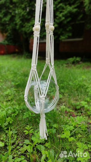 Кашпо подвесное макраме