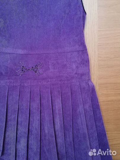 Сарафан микровельвет для девочки 7-8 лет