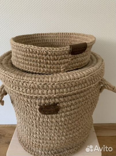 Корзина из джута 25 на 7 см